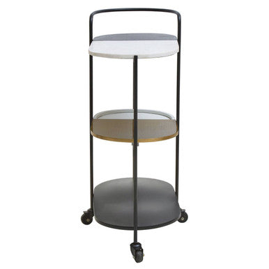 Corra 3 Tier Marble Trolley