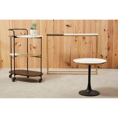 Corra 3 Tier Marble Trolley