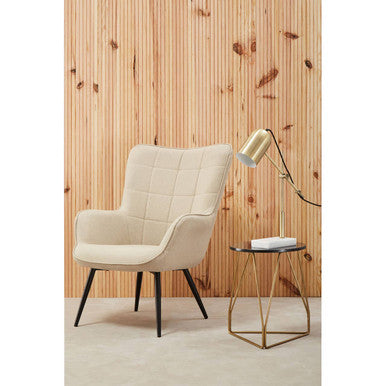 Corra Side Table With Black Marble Top