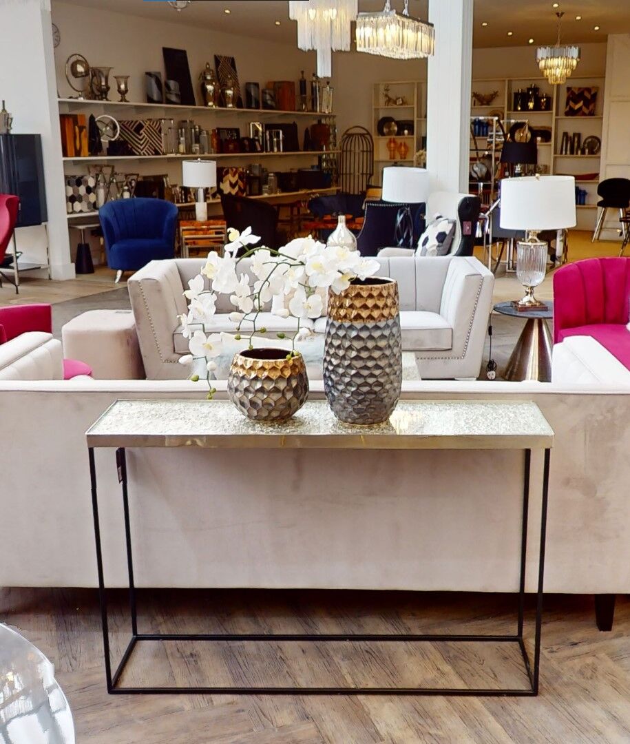 Akola Silver Console Table
