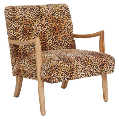 Cefena Leopard Print Chair