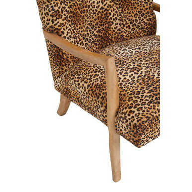 Cefena Leopard Print Chair