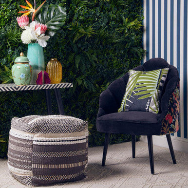 Cefena Peacock Design Scalloped Chair