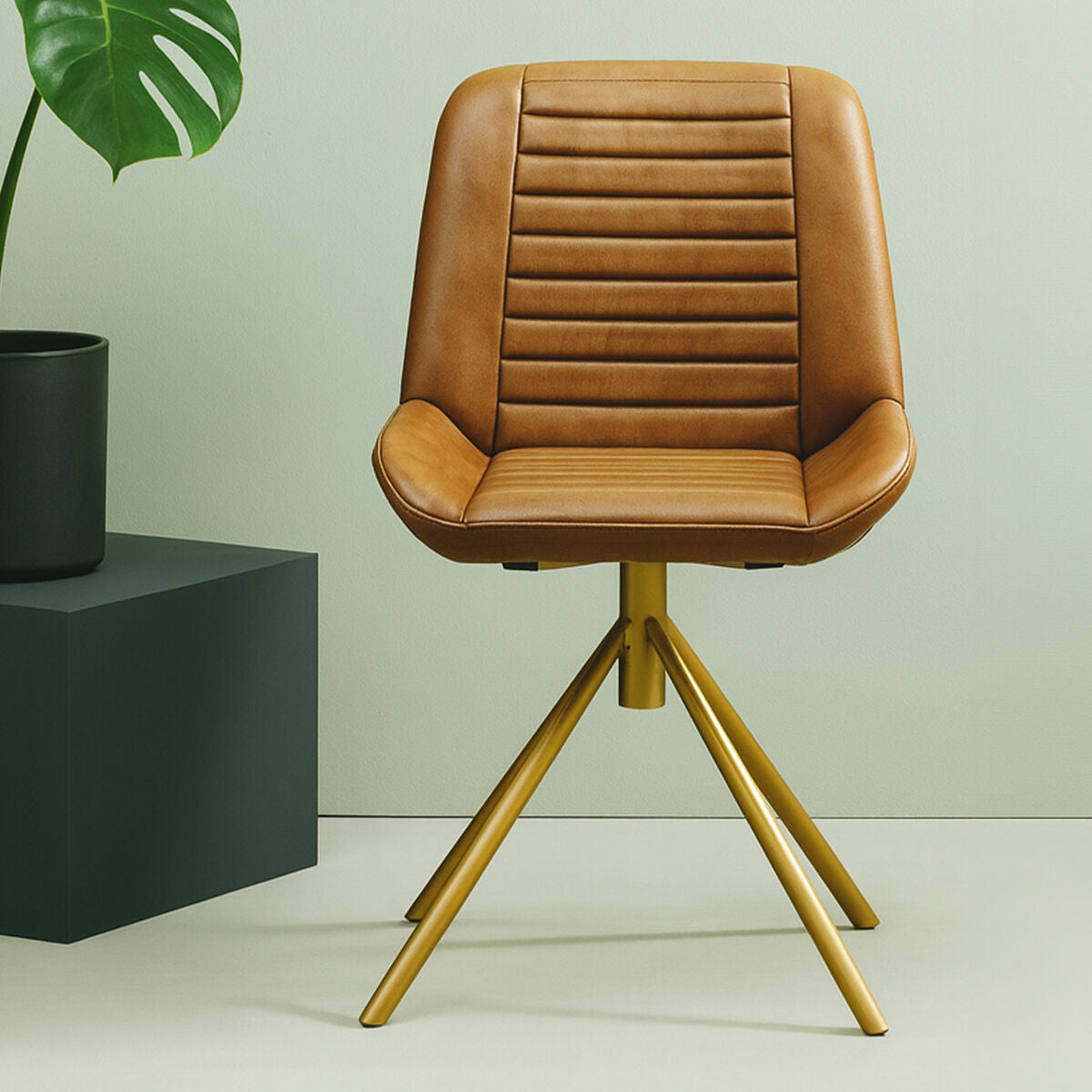 Buffalo Brown Leather Chair