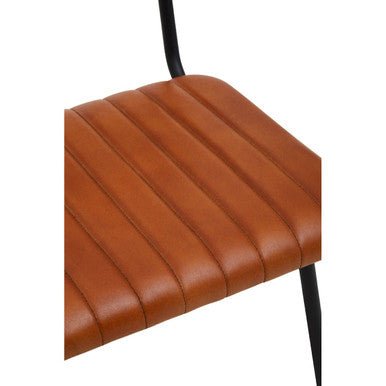 Buffalo Tan Leather Dining Chair