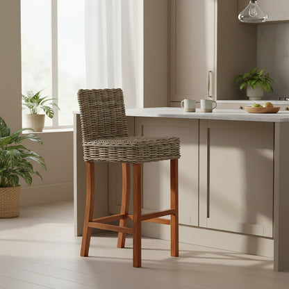 Java Natural Rattan Bar Chair