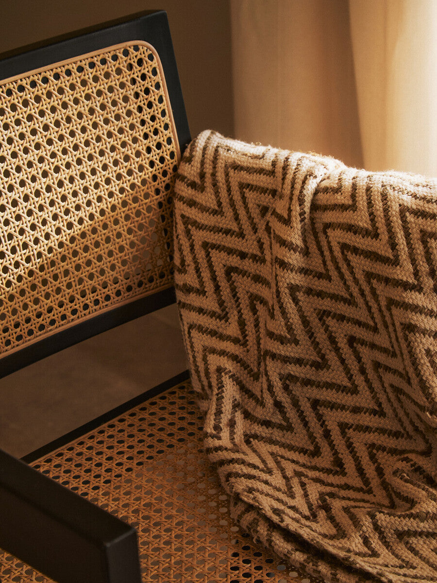 Natural Cane and Black Beech Wood Dining Chair | Cebu
