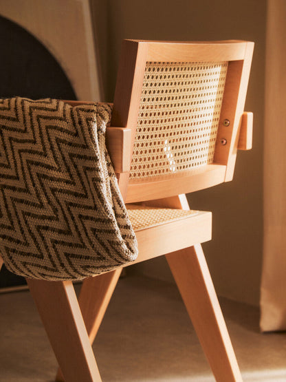 Natural Cane and Beech Wood Dining Chair | Cebu
