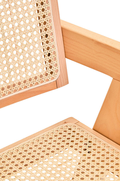 Cebu Natural Cane and Beech Wood Dining Chair
