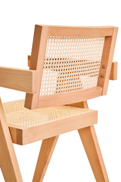 Cebu Natural Cane and Beech Wood Dining Chair