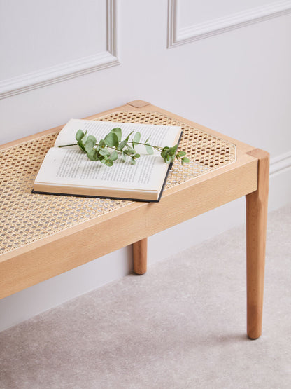 Cebu Natural Cane Bench with Cane Seat