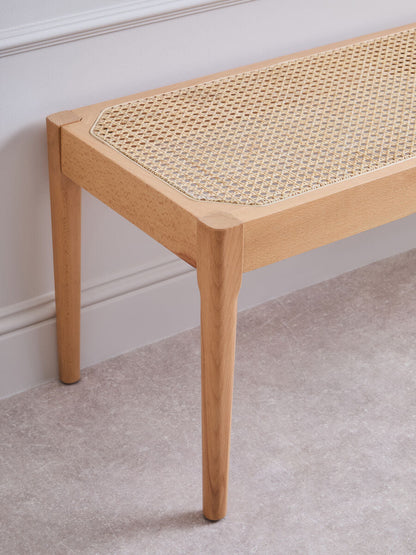 Cebu Natural Cane Bench with Cane Seat