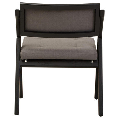 Cebu Grey and Black Elm Wood Folding Chair