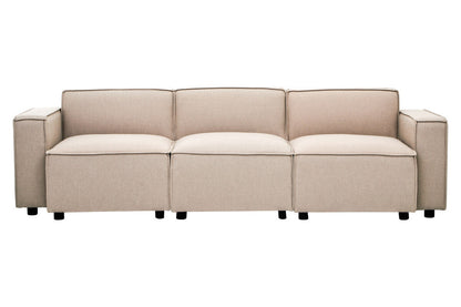 Toulouse Natural Fabric Armless Modular Sofa