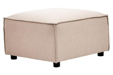 Toulouse Natural Fabric Modular Ottoman