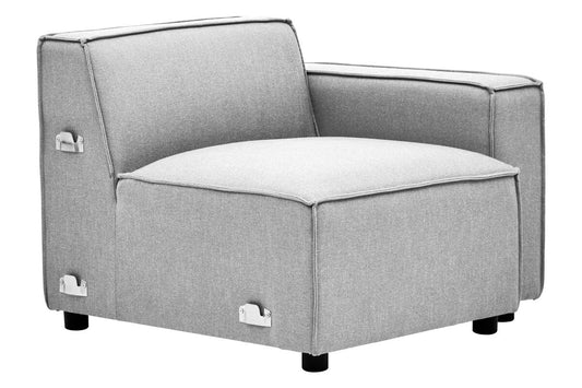 Grey Fabric Right Arm Modular Sofas | Toulouse