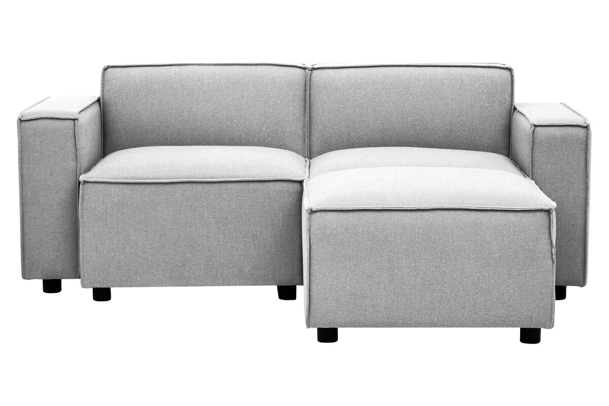 Toulouse Grey Fabric Right Arm Modular Sofa