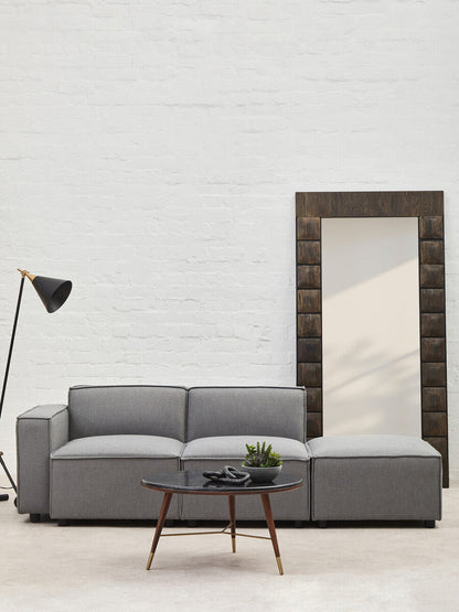 Toulouse Grey Fabric Right Arm Modular Sofa
