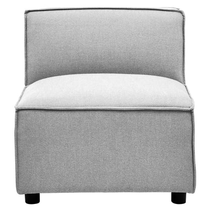 Toulouse Grey Fabric Armless Modular Sofa