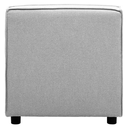 Toulouse Grey Fabric Armless Modular Sofa