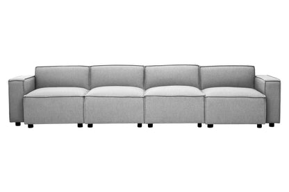 Toulouse Grey Fabric Armless Modular Sofa