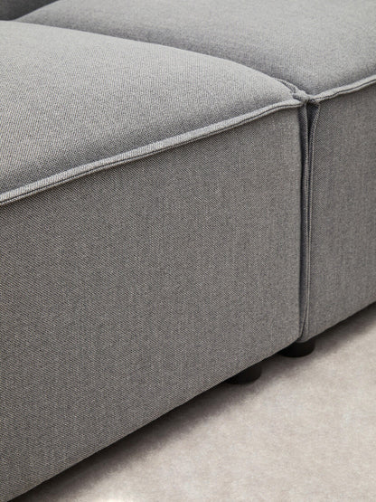 Toulouse Grey Fabric Armless Modular Sofa