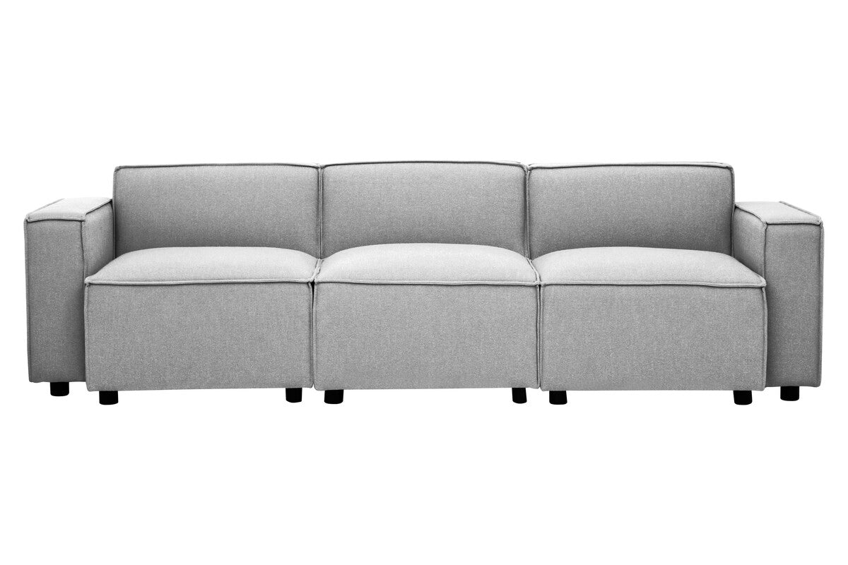 Toulouse Grey Fabric Left Arm Modular Sofa