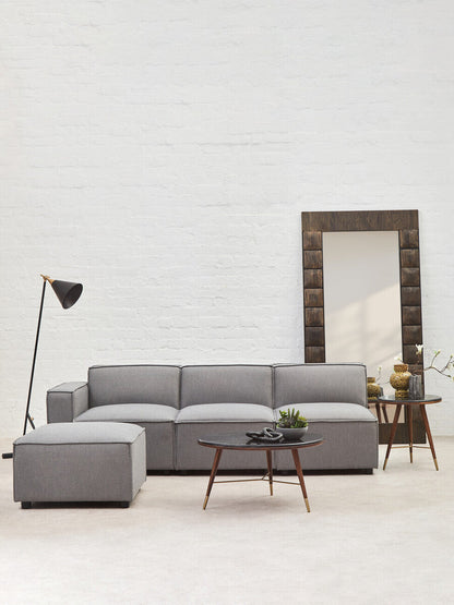 Toulouse Grey Fabric Left Arm Modular Sofa