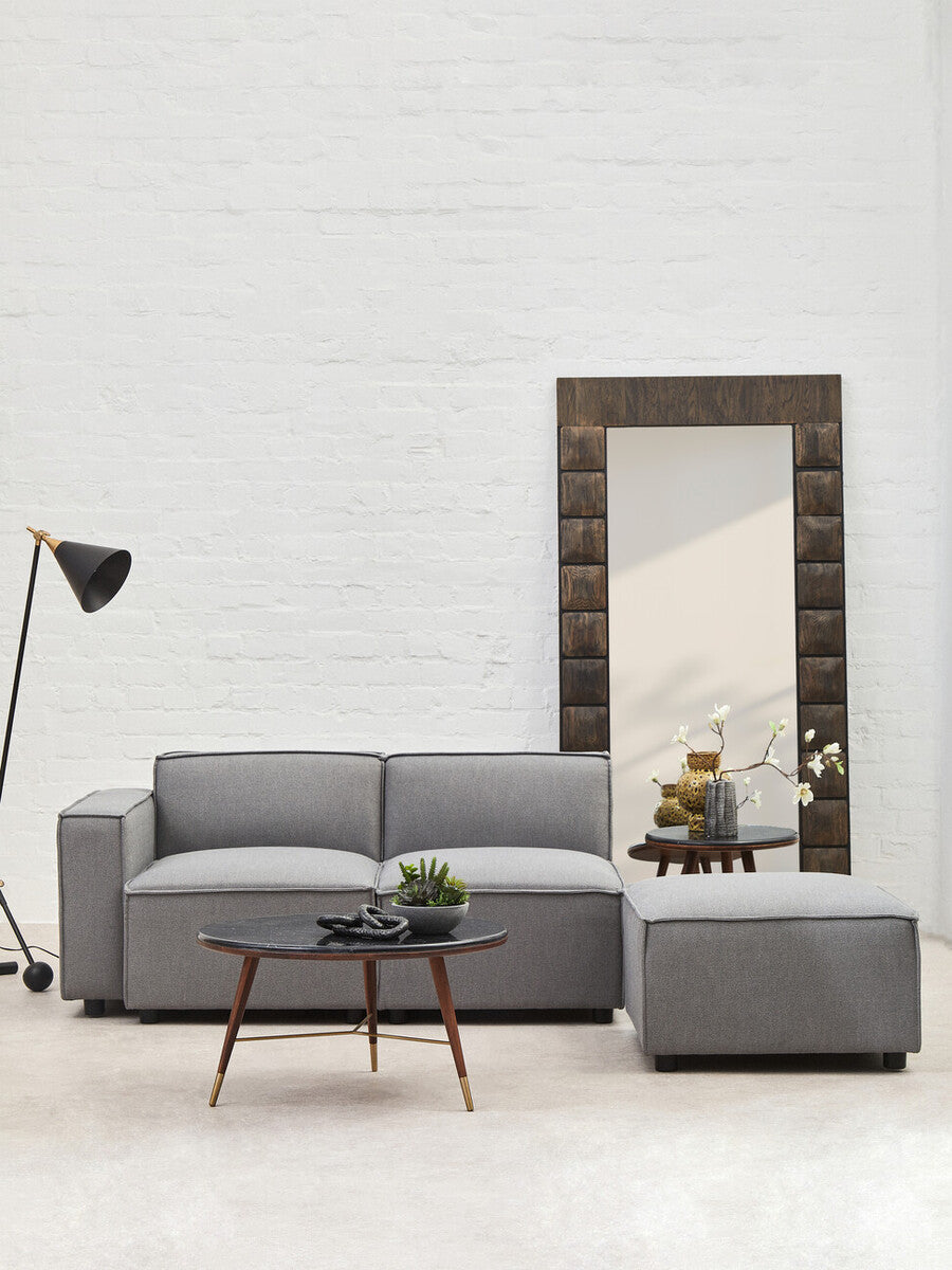 Toulouse Grey Fabric Left Arm Modular Sofa