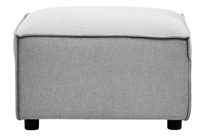 Toulouse Grey Fabric Modular Ottoman