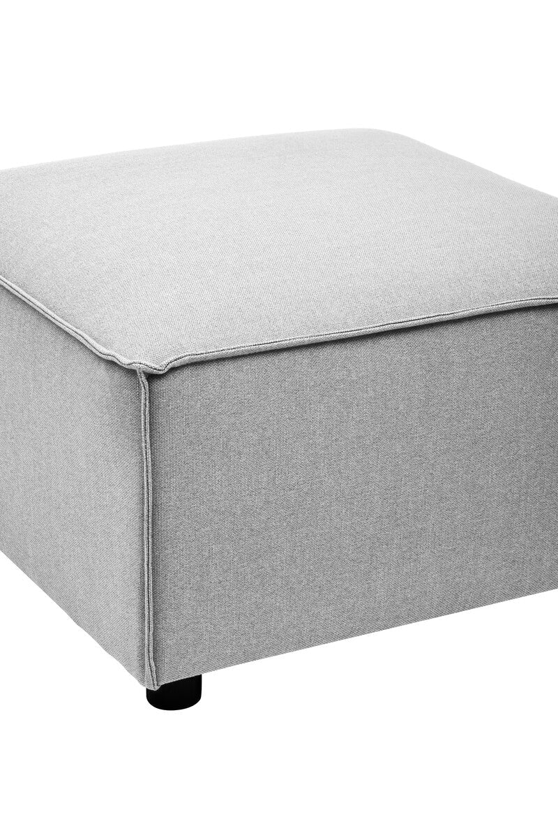 Toulouse Grey Fabric Modular Ottoman