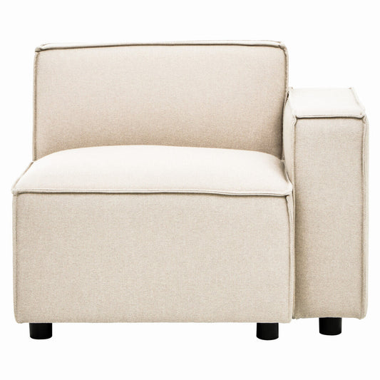 Toulouse Cream Fabric Right Arm Modular Sofa