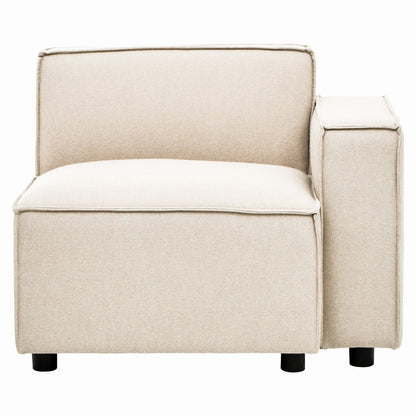 Toulouse Cream Fabric Right Arm Modular Sofa