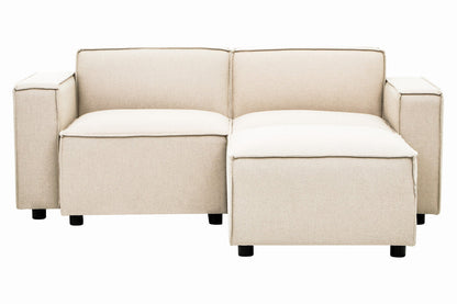 Toulouse Cream Fabric Right Arm Modular Sofa