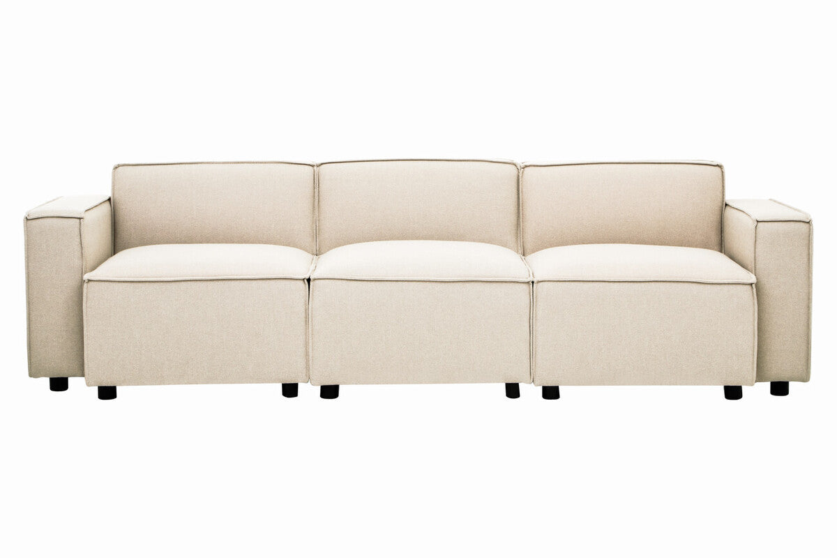 Toulouse Cream Fabric Right Arm Modular Sofa