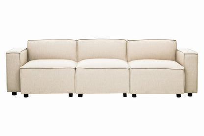Toulouse Cream Fabric Right Arm Modular Sofa