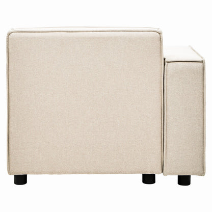 Toulouse Cream Fabric Left Arm Modular Sofa