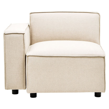 Toulouse Cream Fabric Left Arm Modular Sofa