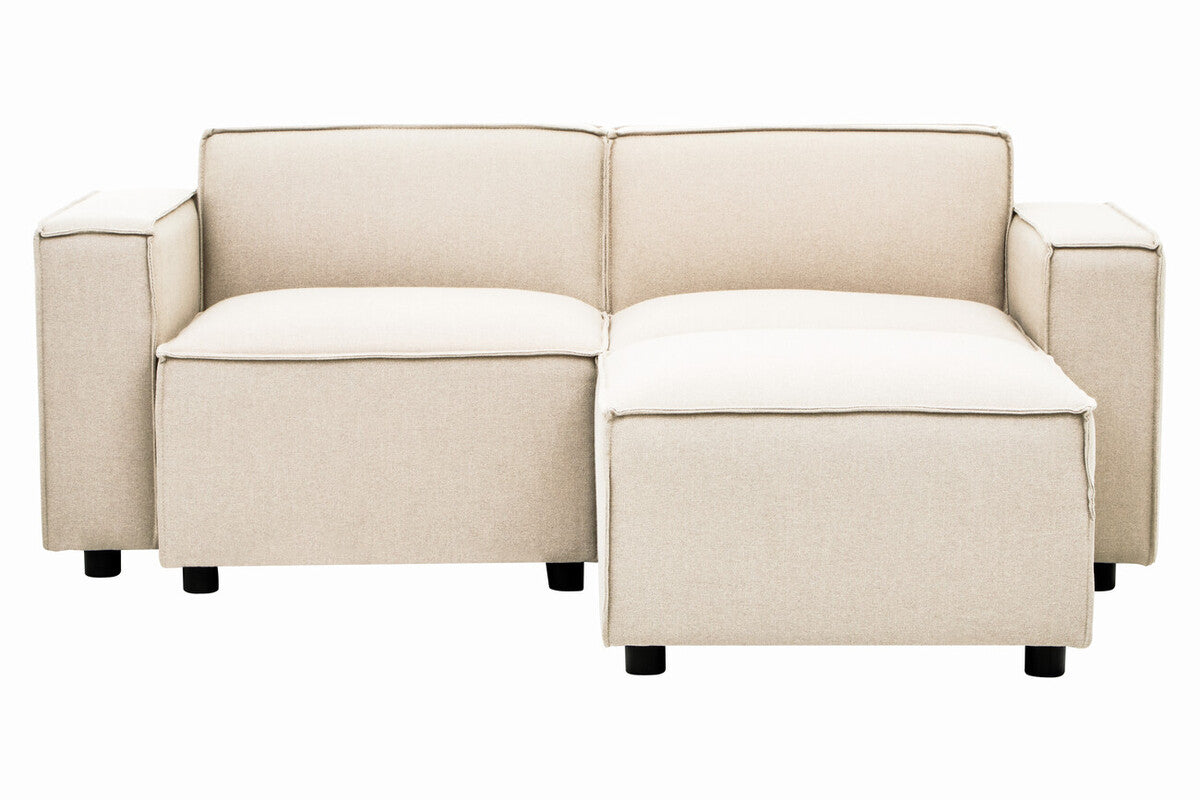 Toulouse Cream Fabric Left Arm Modular Sofa