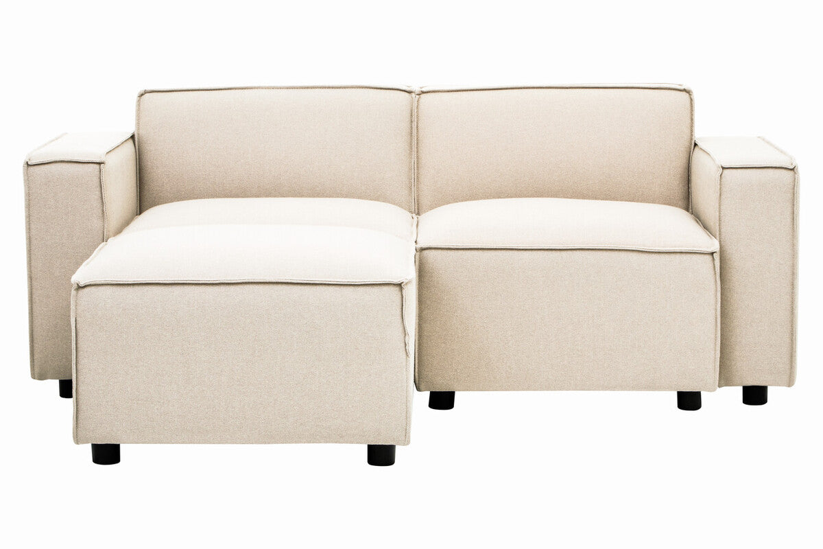 Toulouse Cream Fabric Left Arm Modular Sofa