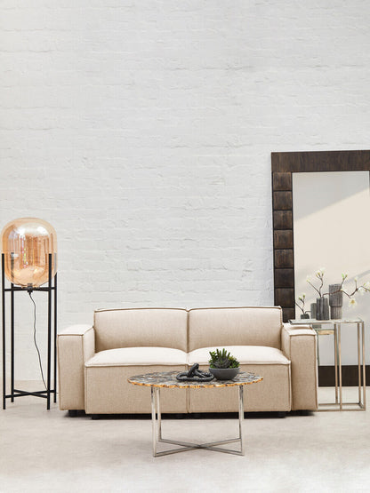 Toulouse Cream Fabric Left Arm Modular Sofa