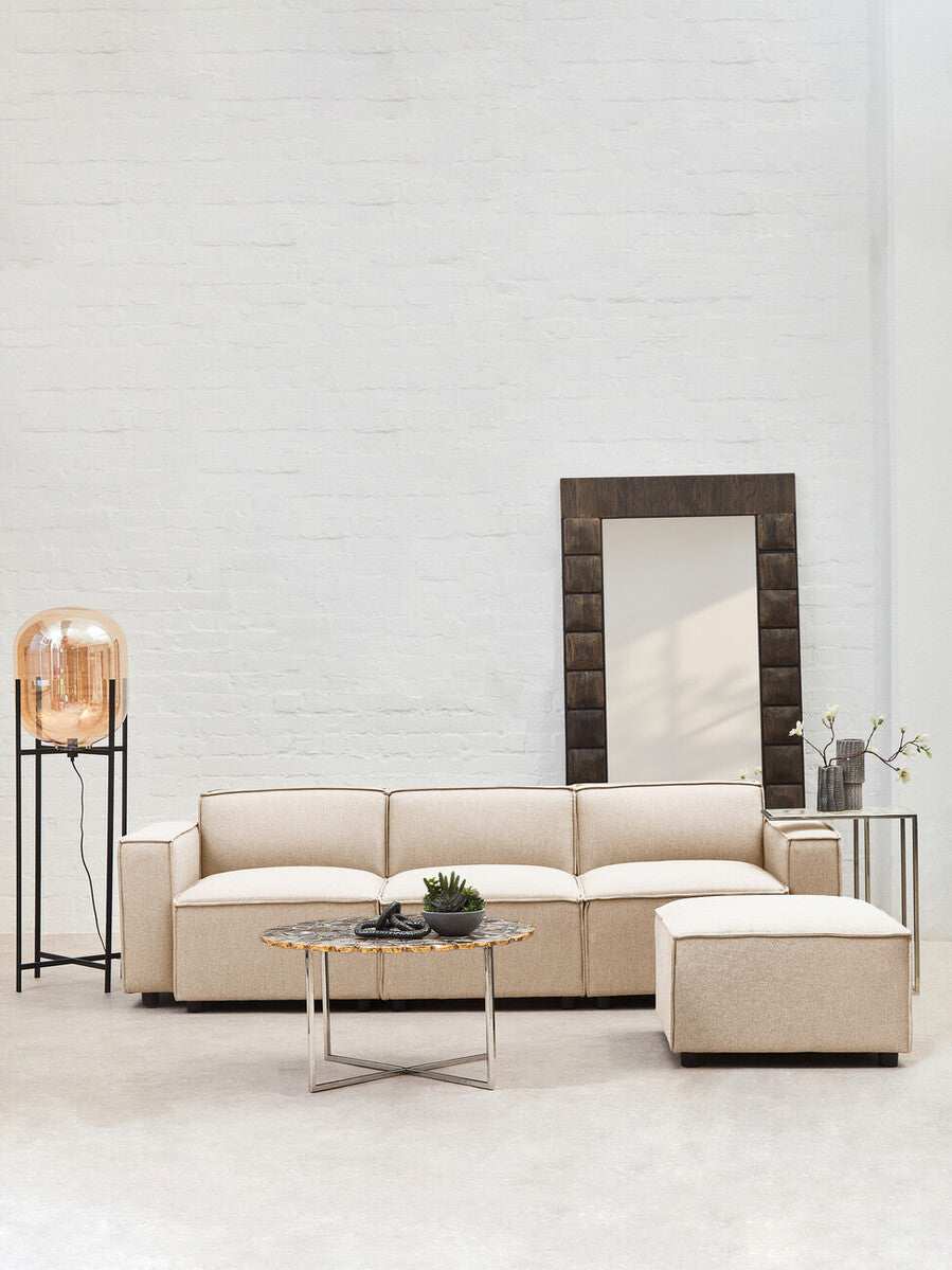 Toulouse Cream Fabric Left Arm Modular Sofa