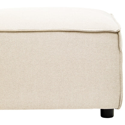 Toulouse Cream Fabric Modular Ottoman