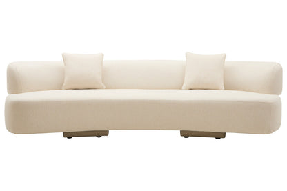 Ozzano Cream Linen 3 Seater Sofa