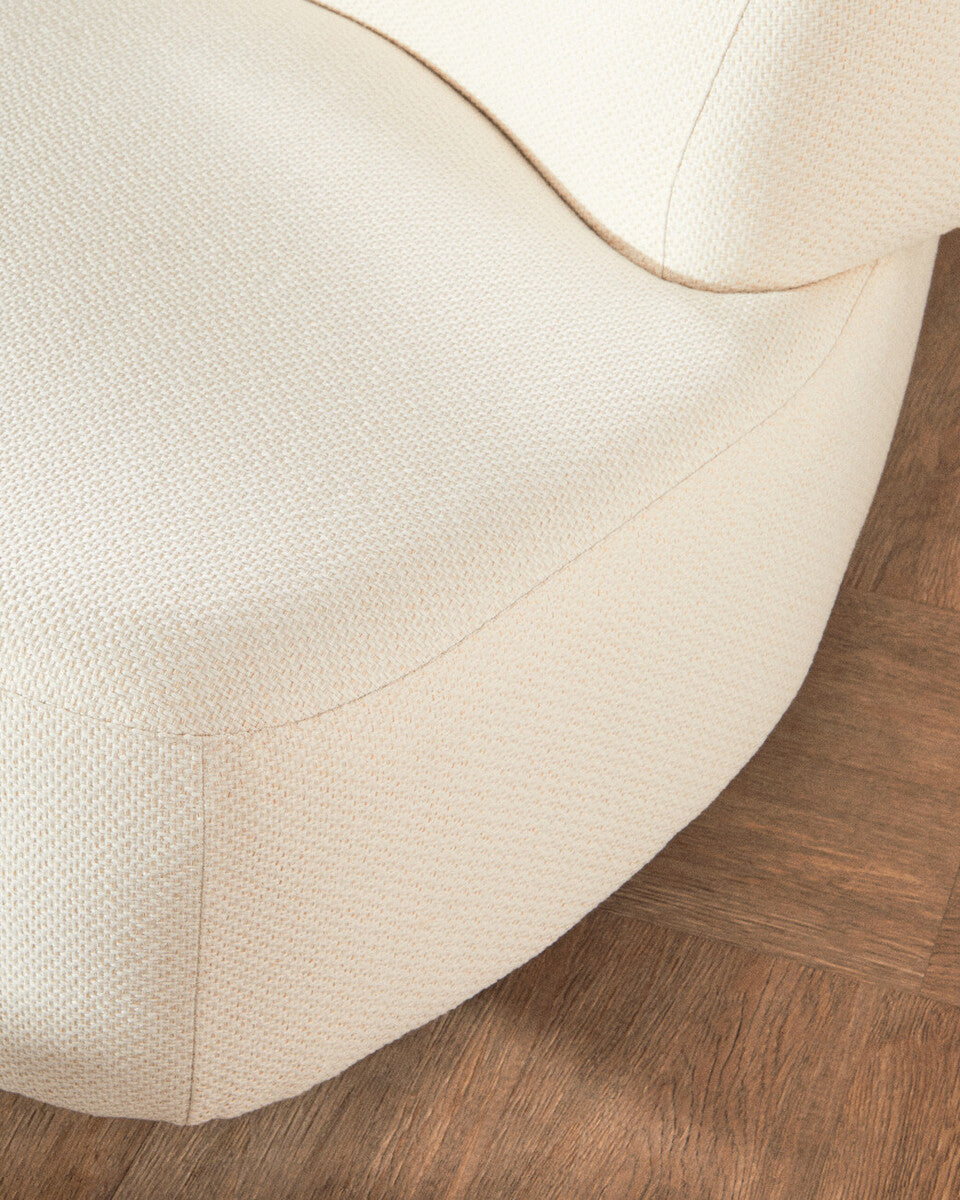 Ozzano Cream Linen 3 Seater Sofa