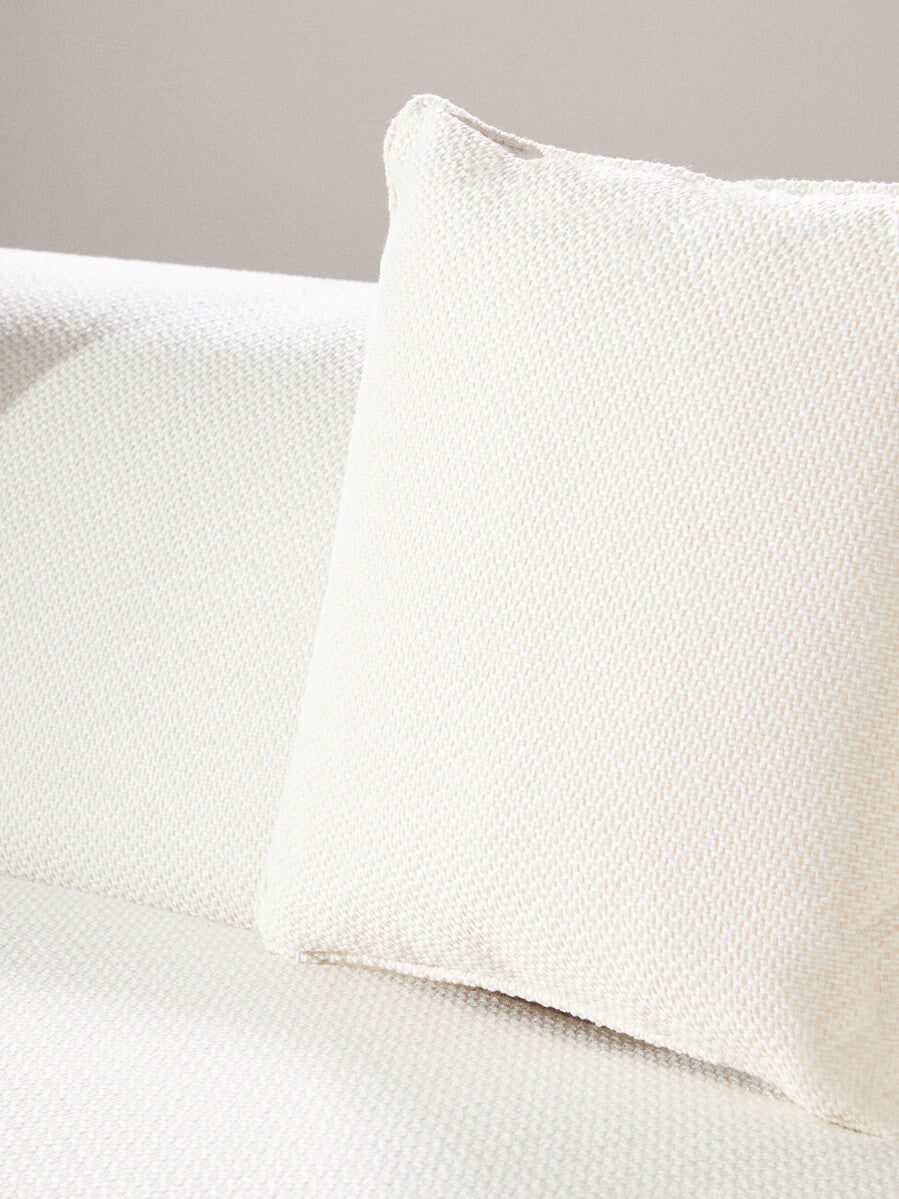 Ozzano Cream Linen 3 Seater Sofa