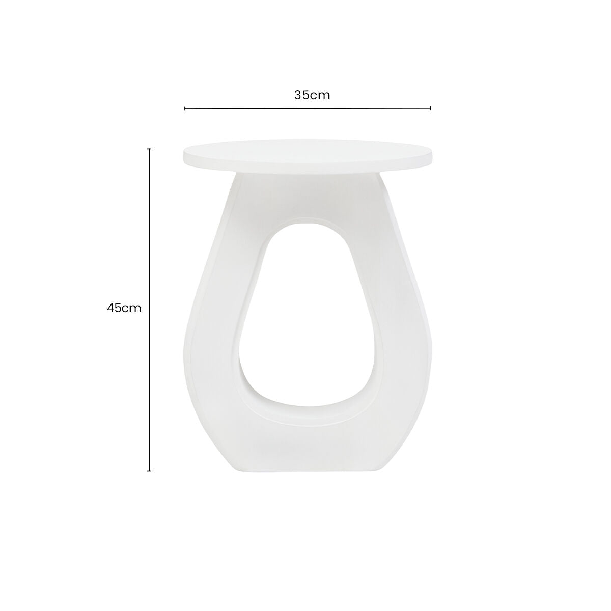 Walsa Whitewash Mango Wood Accent Table
