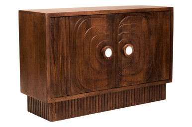 Sangar Two Door Mango Wood Carved Sideboard