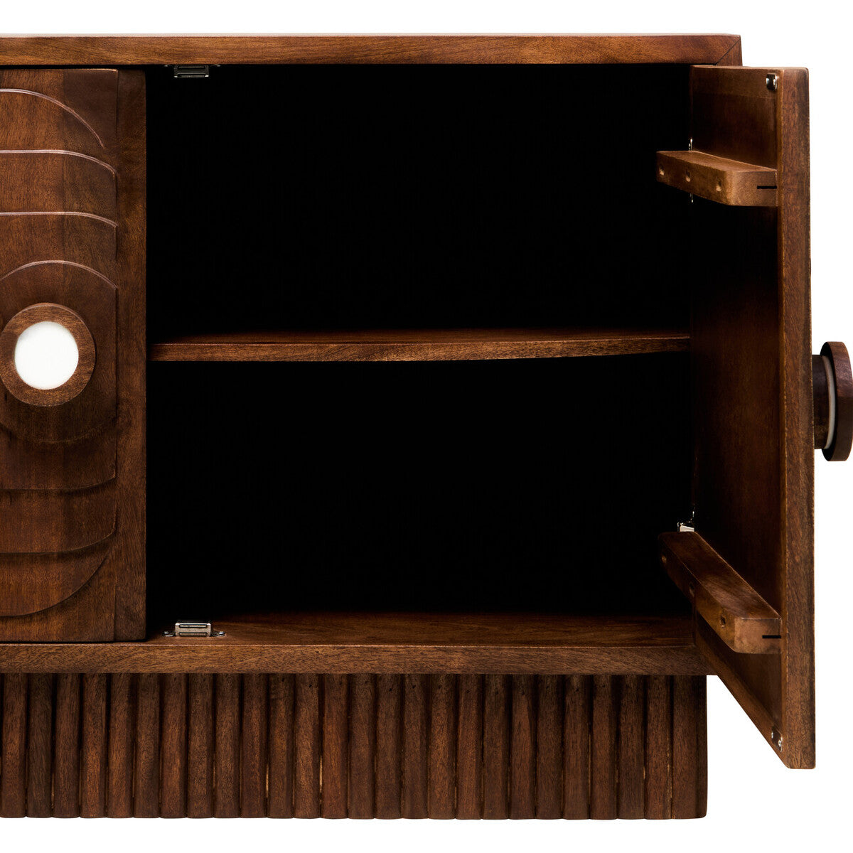 Sangar Two Door Mango Wood Carved Sideboard