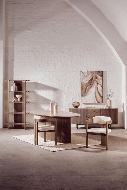 Torello Five Tier Grey Mango Wood Shelf Unit